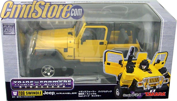 SWINDLE BT-09 Action Figure 1:24 Scale JEEP WRANGLER TRANSFORMERS