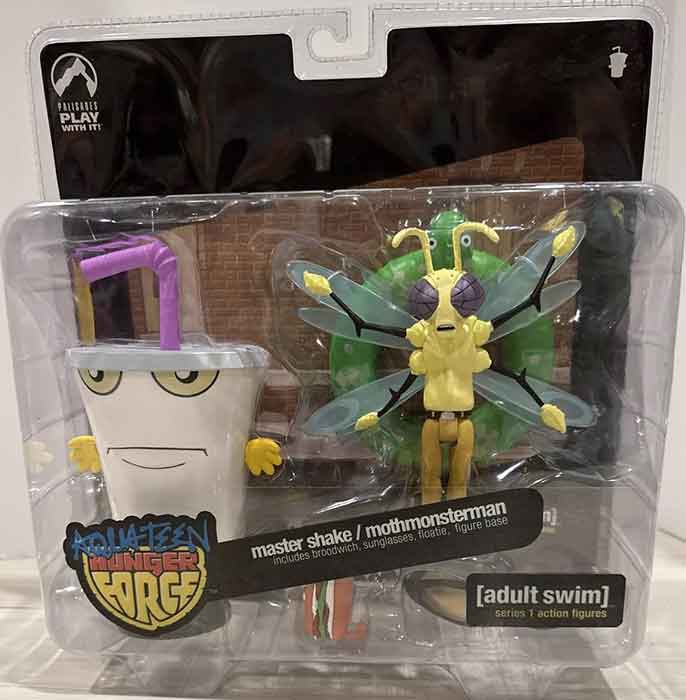 moth from monsters vs aliens Aqua Teen Hunger Force 6 Inch Action Figure Adult Swim 2-Pack