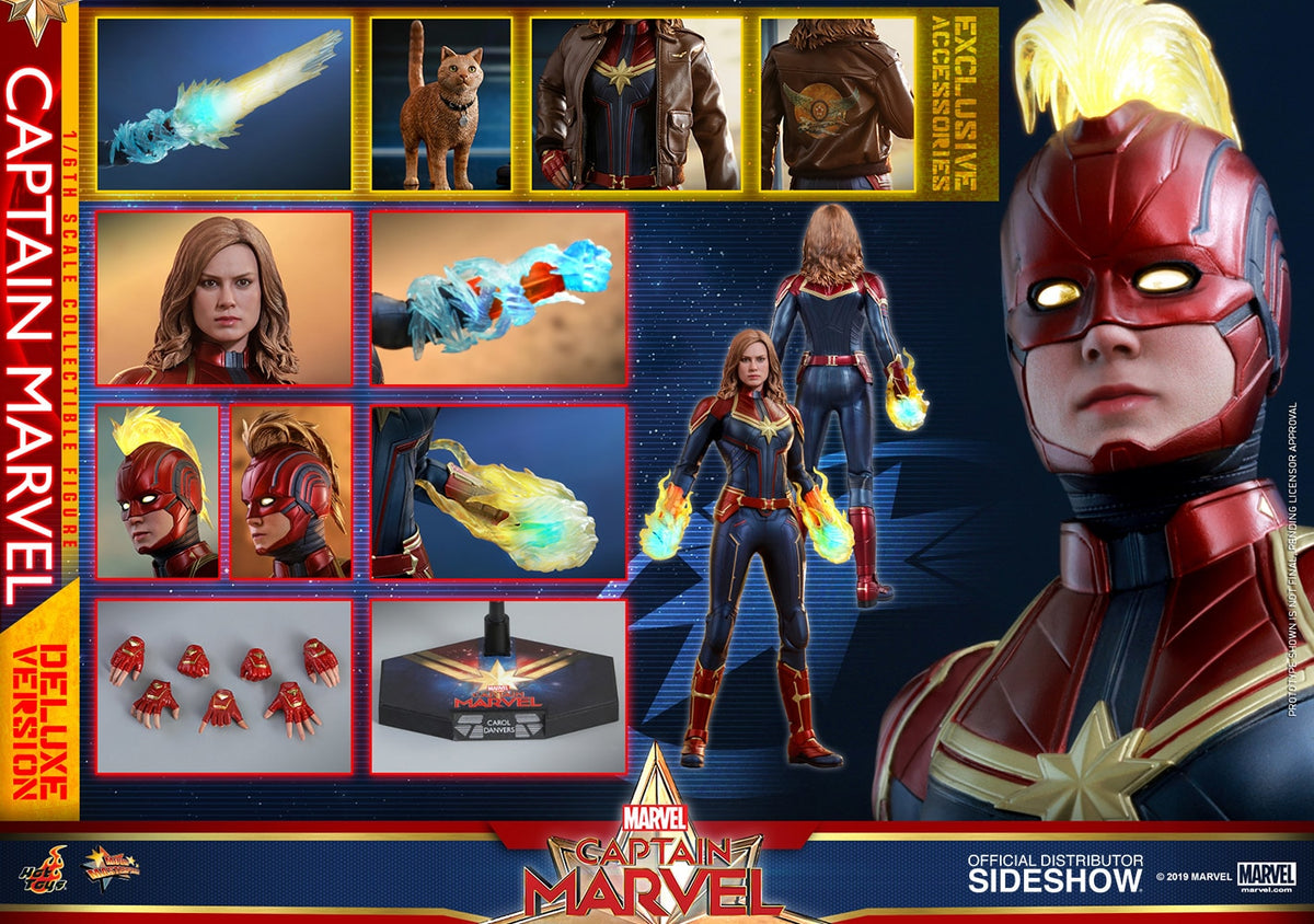 Captain Marvel 12 Inch Action Figure Movie Masterpiece 1/6 Scale