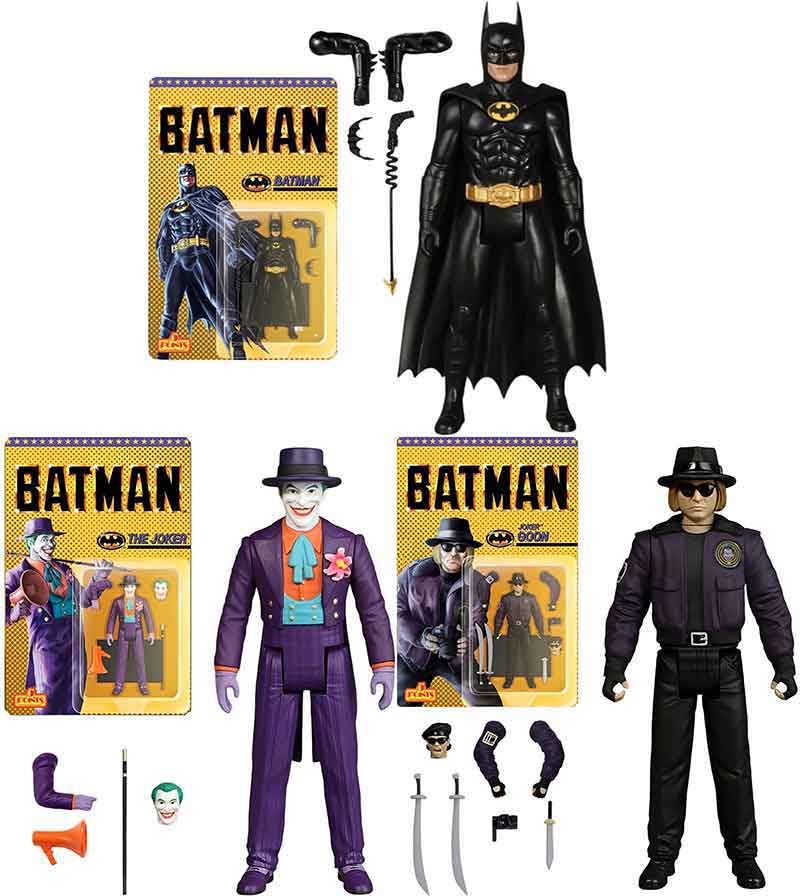 Batman 1989 3.75 Inch Action Figure 5 Points - Set of 3 (Batman