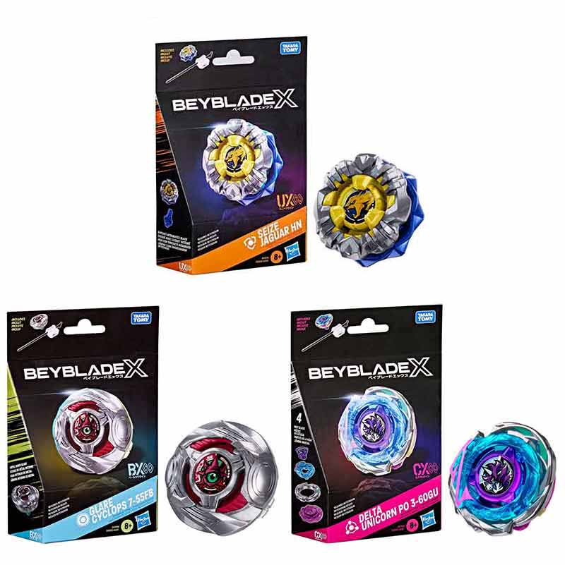 Beyblade X Starter Pack - Set of 3 Delta Unicorn Glare Cyclops