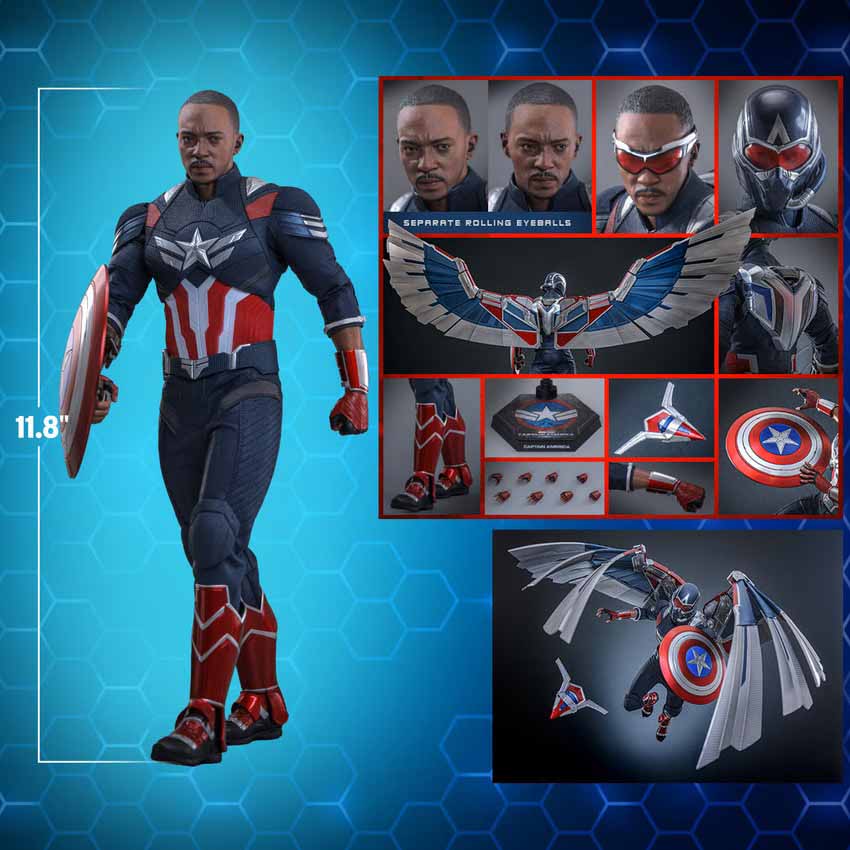 Captain America Brave New World 12 Inch Action Figure 1/6 Scale