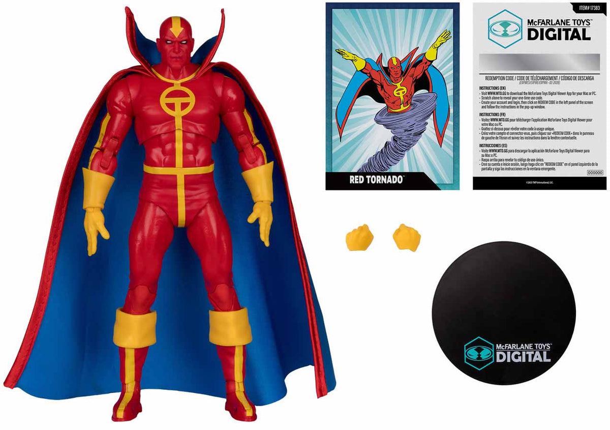 DC Direct Digital 7 Inch Action Figure Wave 6 - Red Tornado| Cmdstore