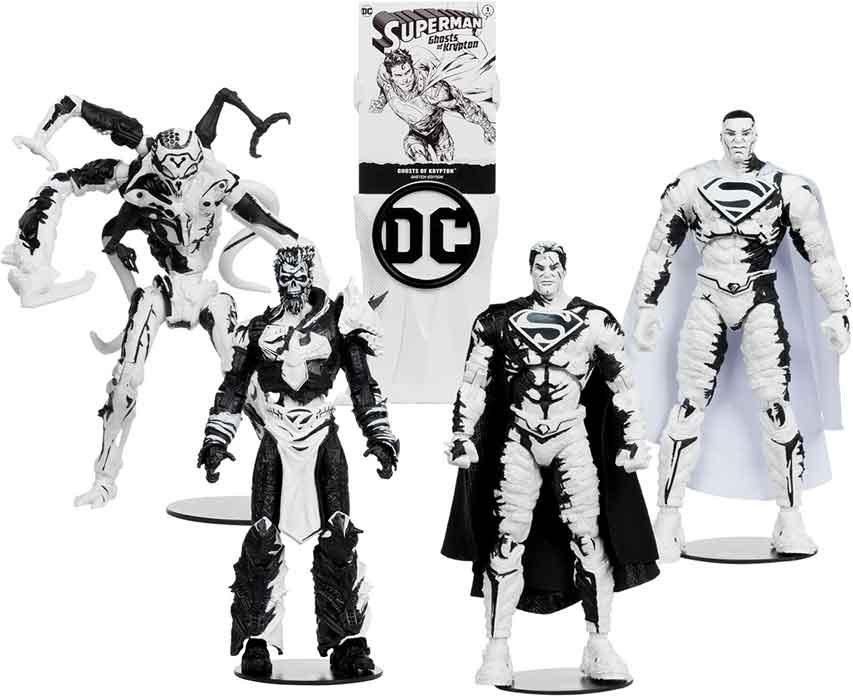 DC Multiverse Ghost Of Krypton 7 Inch Action Figure 4-Pack