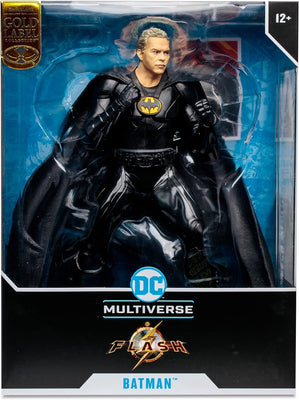 DC Multiverse Movie 12 Inch Statue Figure Flash - Batman Unmasked Gold Label