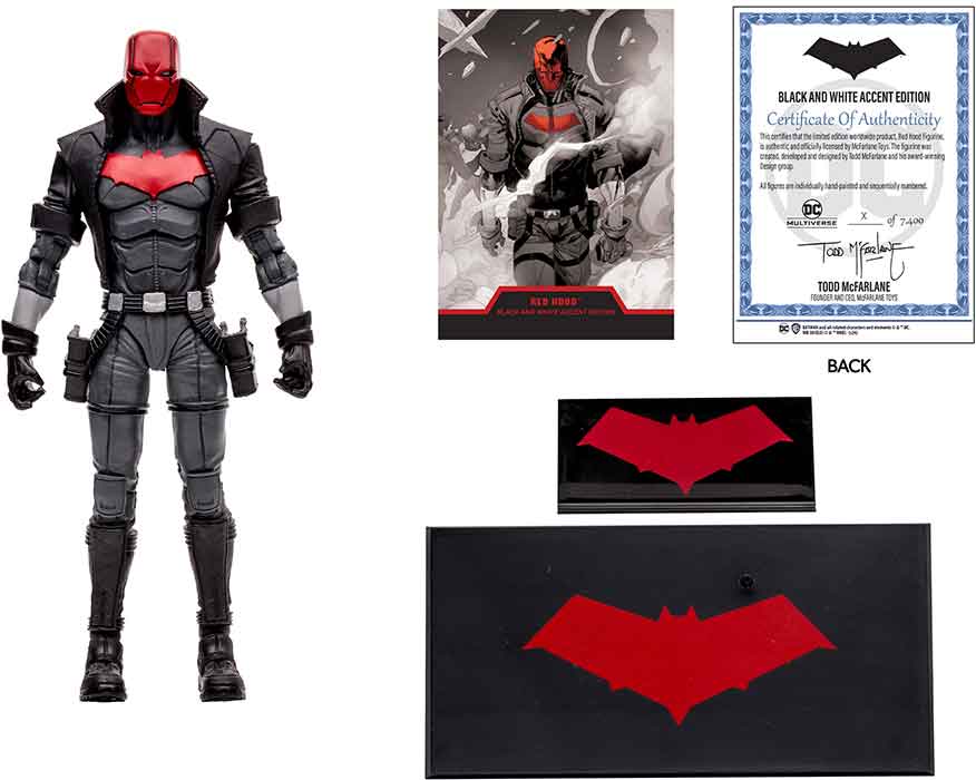 DC Multiverse New 52 7 Inch Action Figure Black & White Exclusive