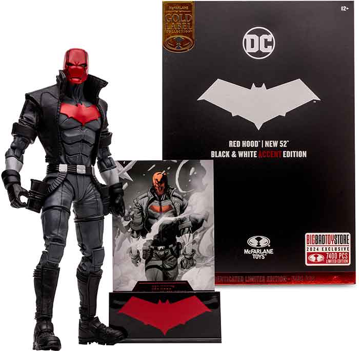 未開封品 DCマルチバース レッドフード NEW52 BLACK &WHITE DC Multiverse New 52 7 Inch Action Figure Black & White Exclusive