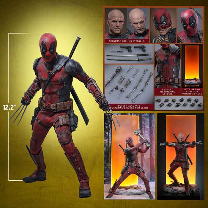 Deadpool & Wolverine 12 Inch Action Figure 1/6 Scale - Deadpool