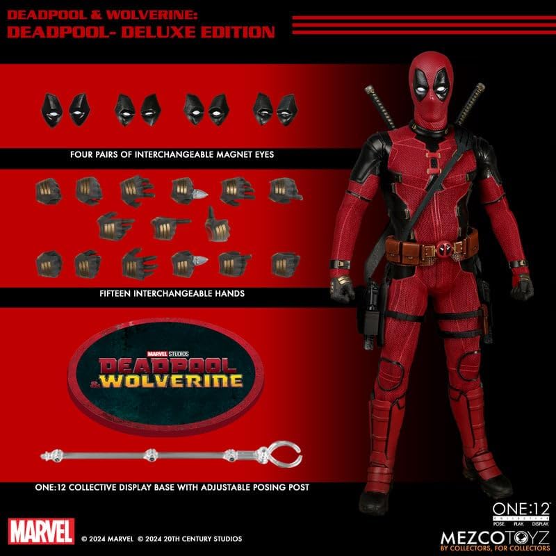 Deadpool & Wolverine 6 inch Action Figure One-12 - Deadpool| Cmdstore