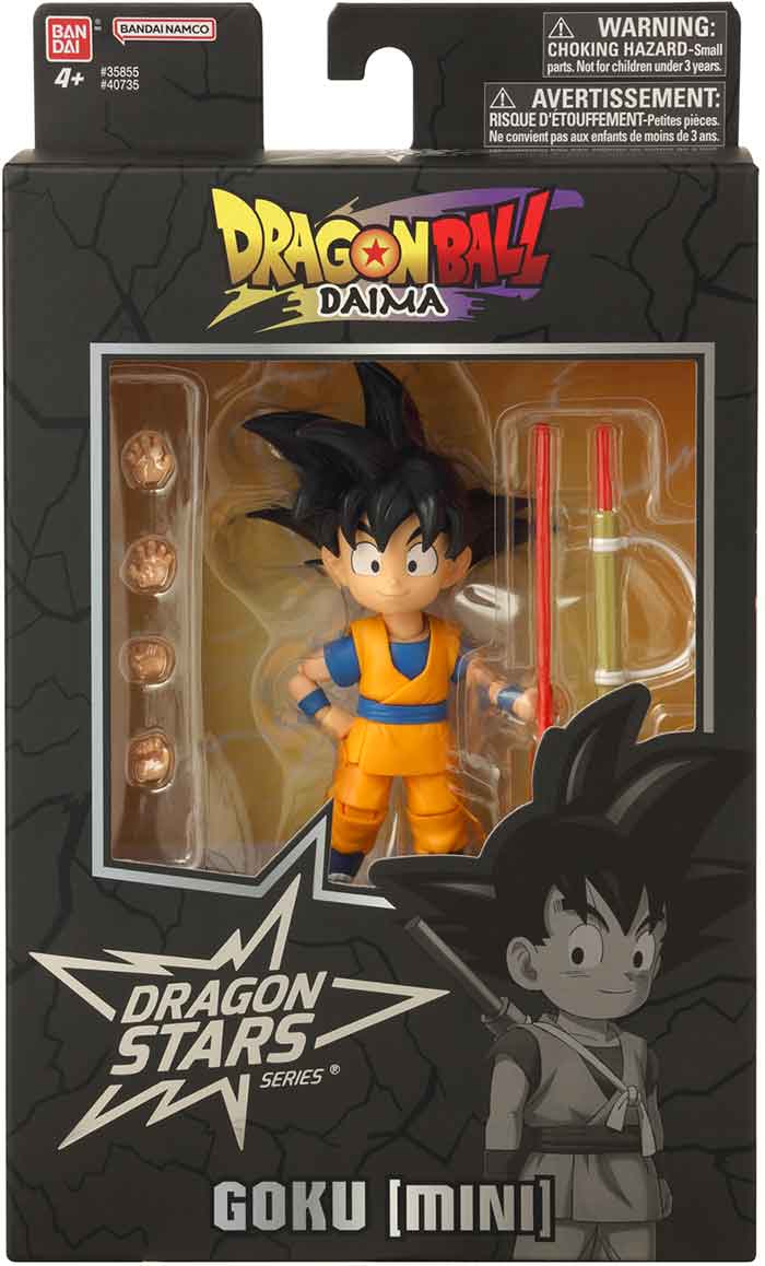 Bandai - Dragon Ball Daima Kid Goku - Figurine Dragon Star 17 cm - Figurine Kid Goku avec accessoires - Licence officielle Dragon Ball - Mini figurine mobile - Jouet à partir de 4 ans - 40735 Bandai - Dragon Ball Daima Kid Goku - Figurine Dragon Star 17 cm - Figurine Kid Goku avec accessoires - Licence officielle Dragon Ball - Mini figurine mobile - Jouet à partir de 4 ans - 40735
