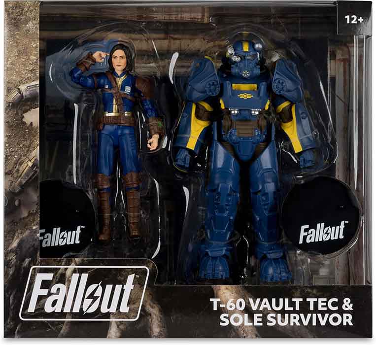 Fallout 7 Inch Action Figure 2-Pack - T-60 Vault Tec and Sole