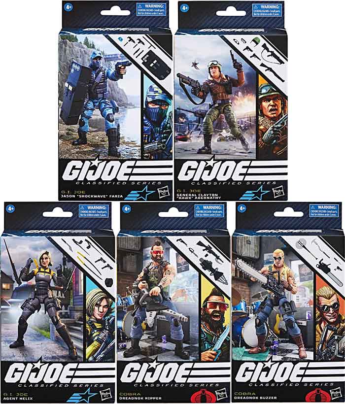 G.I. Joe Classified 6 Inch Action Figure Wave 16 - Set of 5| Cmdstore