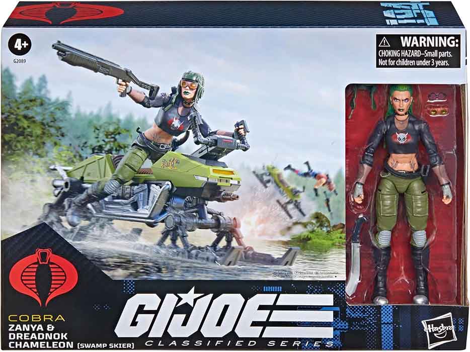G.I. Joe Classified 6 Inch Scale Vehicle Figure - Zanya and