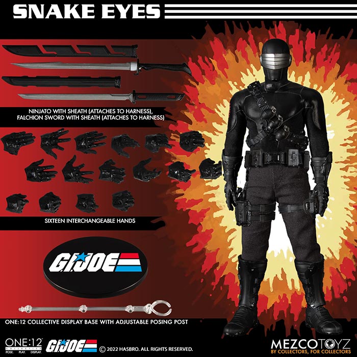 G.I. Joe 6 Inch Action Figure One-12 Collective - Snake Eyes| Cmdstore