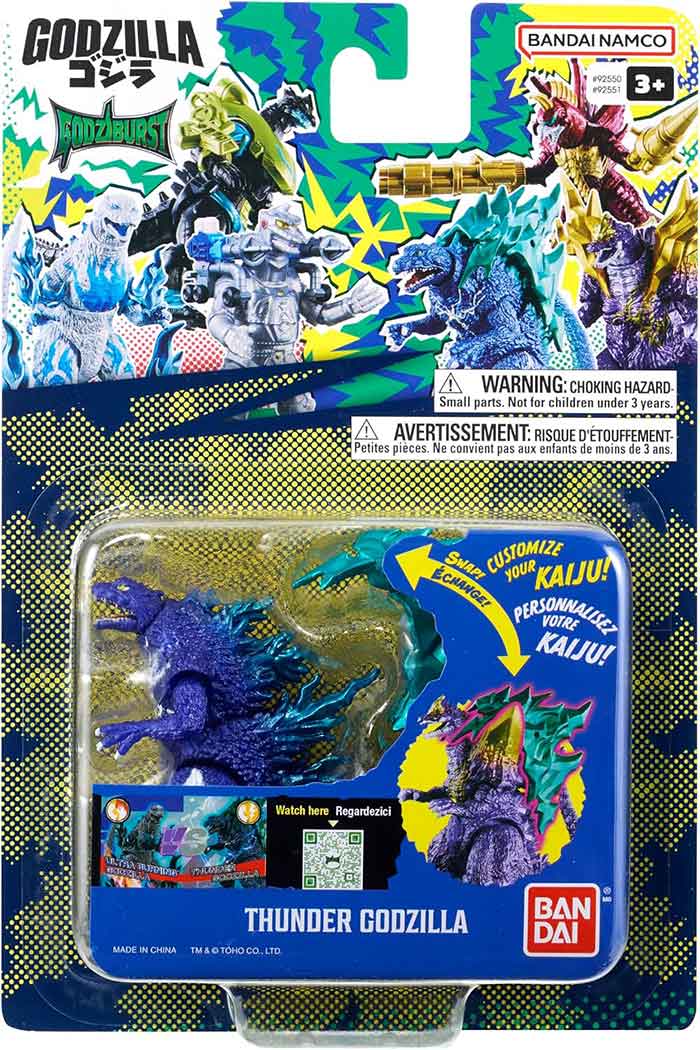 Godzilla Bandai Namco 3.75 Inch Action Figure Godziburst - Thunder