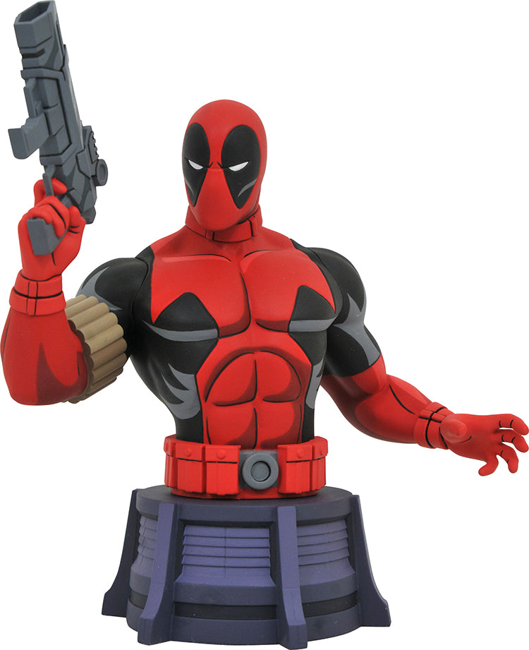Marvel Animated 6 Inch Bust Statue X-Men - Deadpool Bust| Cmdstore
