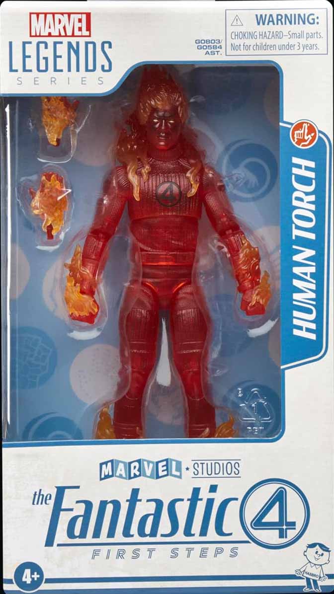 Marvel Legends Fantastic Four 6 Inch Action Figure - Human Torch