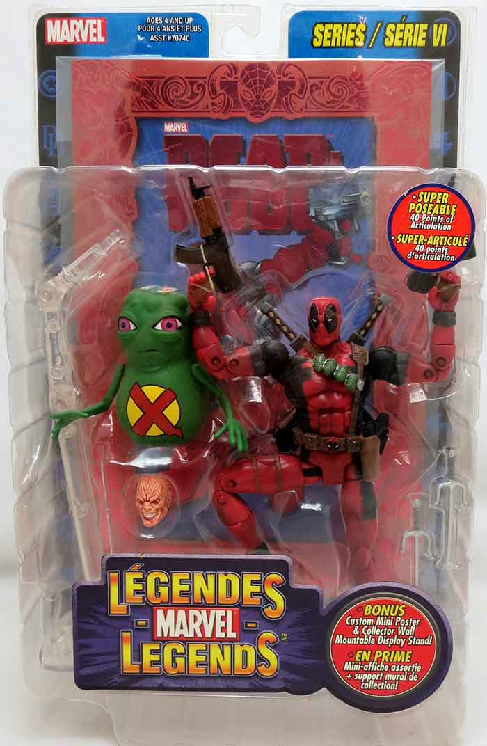 Figurine Marvel Legends Deadpool - Série VI - 2005 - Neuf Sous Blister