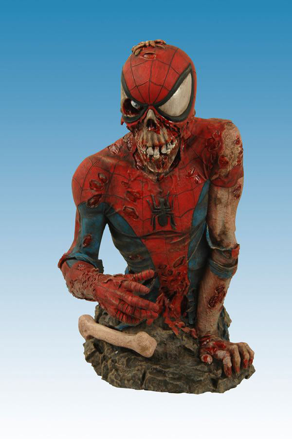Marvel Zombies 6 Inch Bust Statue - Spider-Man Zombie| Cmdstore