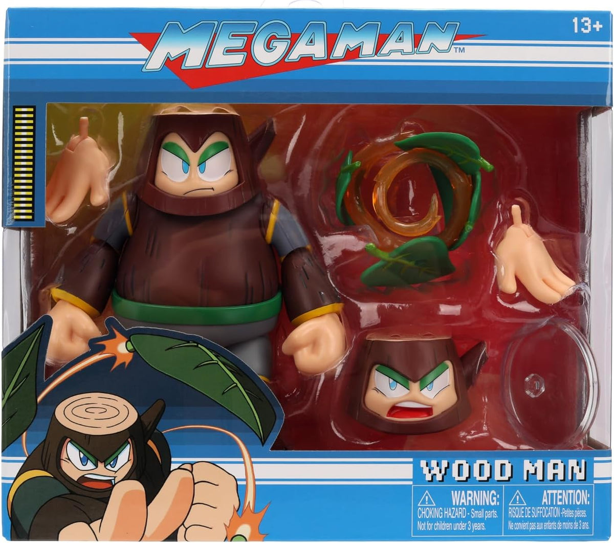 Megaman 5 Inch Action Figure 1/12 Scale Deluxe - Wood Man| Cmdstore