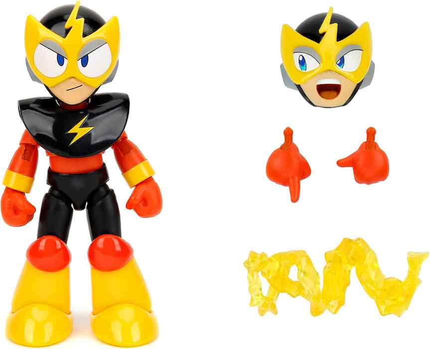 Megaman 4 Inch Action Figure 1/12 Scale Wave 2 - Elec Man| Cmdstore