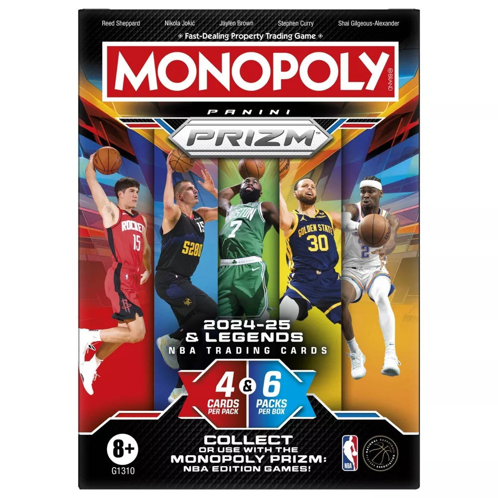 Monopoly Prizm 2024-25 NBA Panini Trading Cards - 6x Sealed Blaster Booster Boxes Monopoly Prizm 2024-25 NBA Panini Trading Cards - 6x Sealed Blaster Booster Boxes