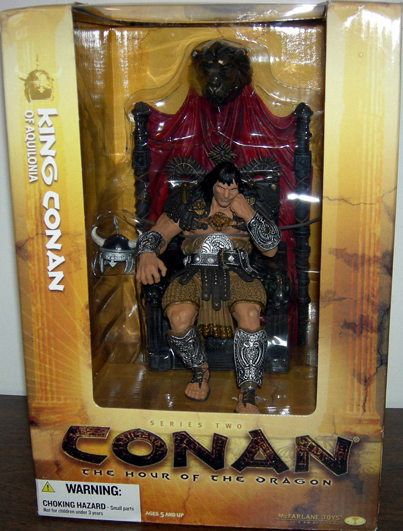 玉座欠品マクファーレントイズ キングコナン・オブ・アキロニアKing Conan Movie Maniacs 6 Inch Static Figure Deluxe Boxed Set - King Conan