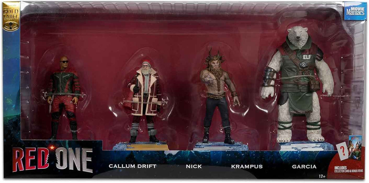 Movie Maniacs Red One 6 Inch Statue Figure Posed Box Set - (Callum