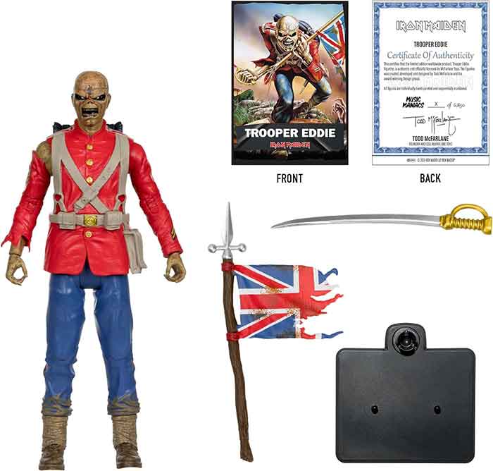 Music Maniacs Metal Iron Maiden 6 Inch Action Figure - Trooper