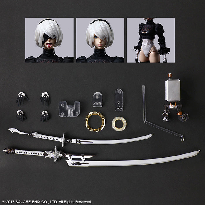 Nier Automata 10 Inch Action Figure Play Arts Kai Deluxe - YoRHa