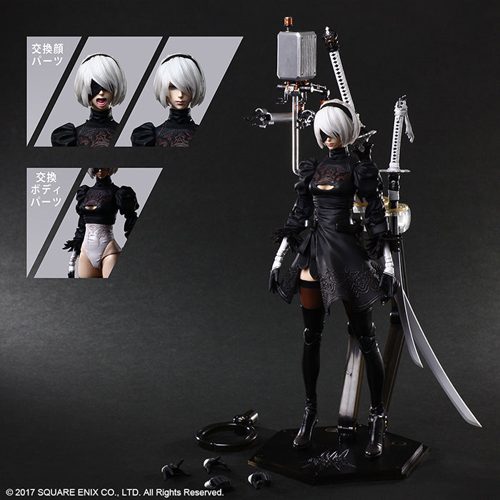 Nier Automata 10 Inch Action Figure Play Arts Kai Deluxe - YoRHa
