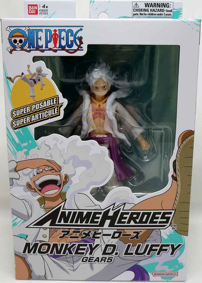 bandai luffy gear 5 One Piece Figure: Anime Heroes- Monkey D. Luffy, Gear 5