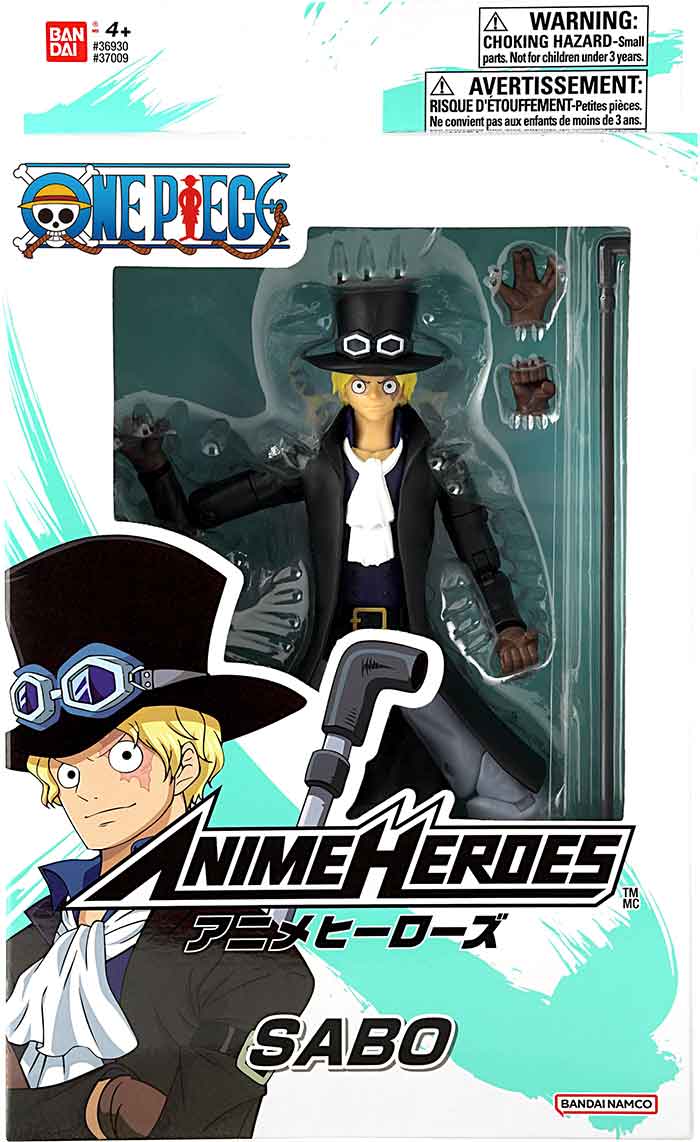 One Piece Anime Sabo Pirate Flag Chopsticks - Clear Blue Design With Non-Slip Tips (23cm/9.1")