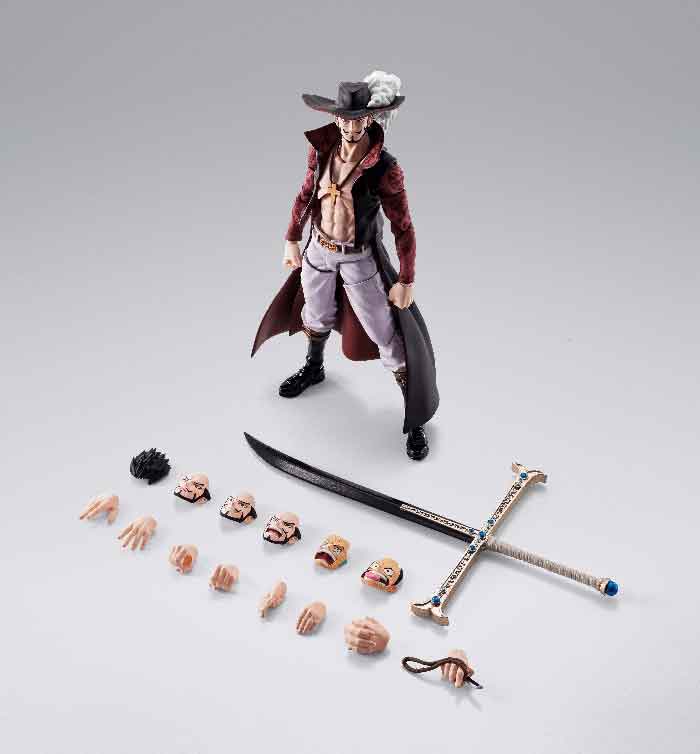 コミック・アニメ SHFiguarts Dracule Mihawk - Hawkeye One Piece 6 Inch Action Figure S.H. Figuarts Exclusive - Dracule