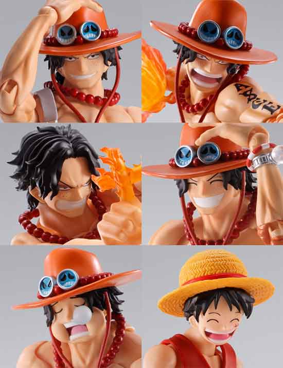 ONE PIECE PORTGAS・D・ACE フィギュア3点セット One Piece 6 Inch Action Figure S.H. Figuarts - Portgas.D.Ace| Cmdstore