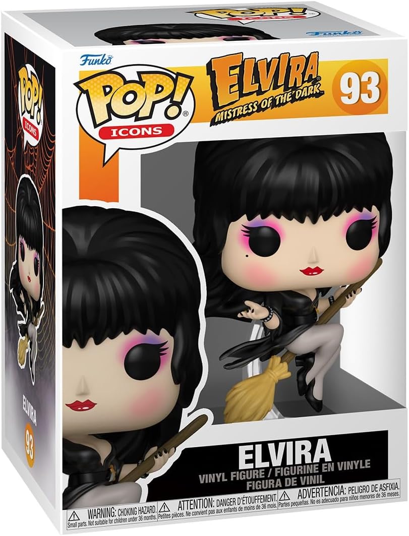 Pop Icons Elvira Mistress of The Dark 3.75 Inch Action Figure