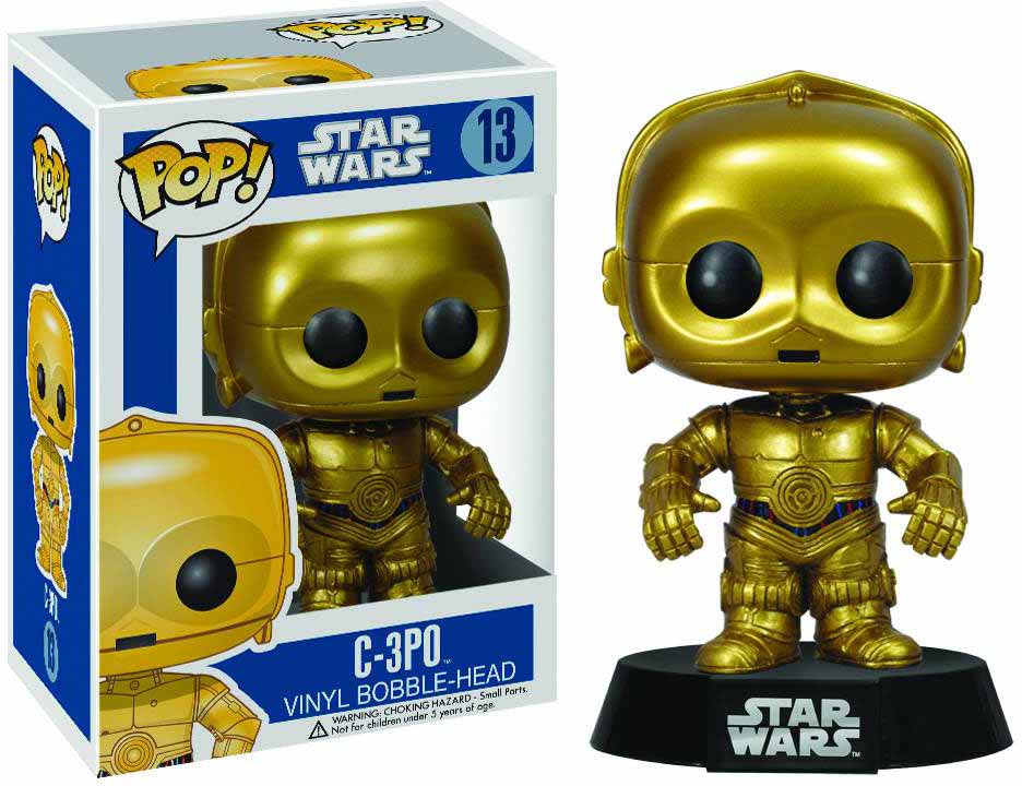 Pop Star Wars 3.75 Inch Action Figure - C-3PO #13 (Blue Packaging