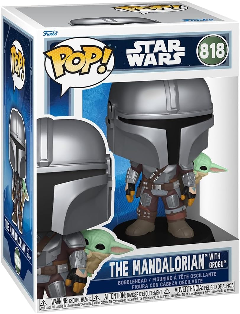 Pop Star Wars 3.75 Inch Action Figure - The Mandalorian with Grogu