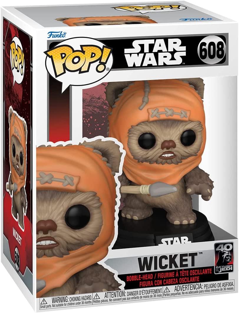 Pop Star Wars 3.75 Inch Action Figure - Wicket #608| Cmdstore
