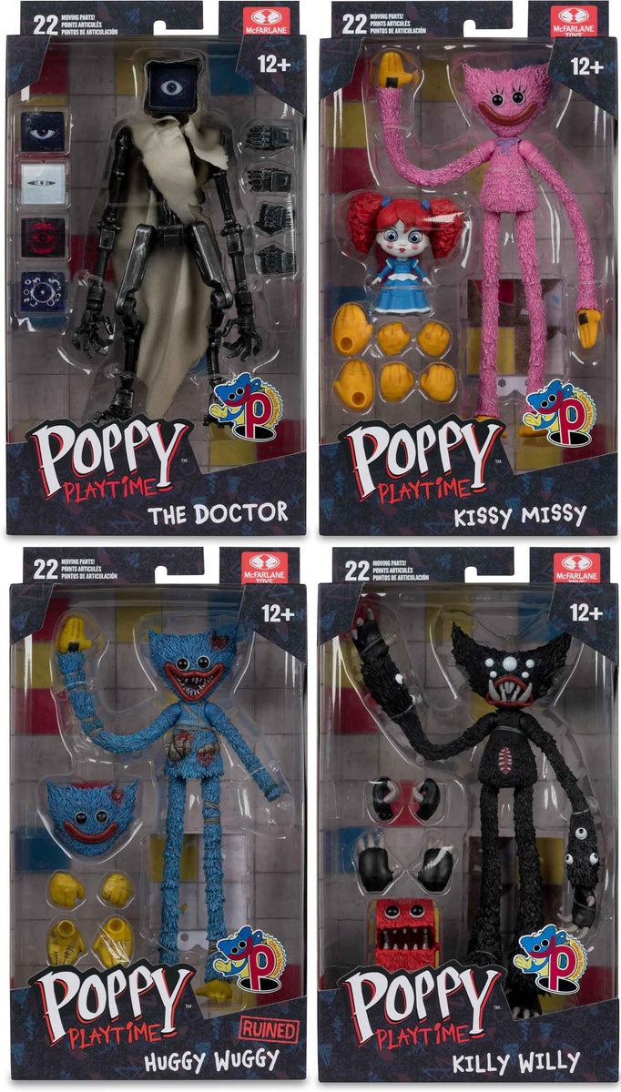 Poppy Playtime 7 Inch Action Figure Bendable - Set of 4 (Missy