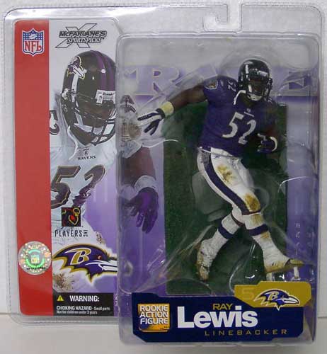 football action figures helmets McFarlane Toys NFL Sports Picks Series 5 Action Figure Ray Lewis (Baltimore Ravens) White Jersey