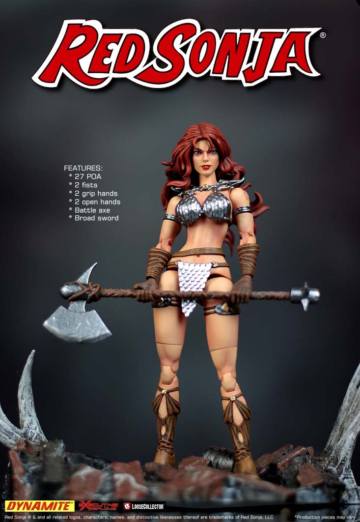 Red Sonja Comics 6 Inch Action Figure 1/12 Scale - Red Sonja| Cmdstore