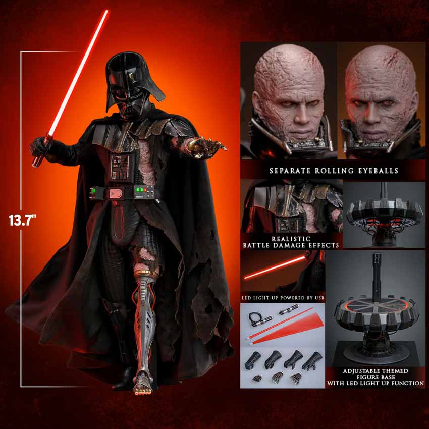 Star Wars 12 Inch Action Figure 1/6 Scale - Darth Vader Battle