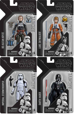 Star Wars The Black Series Archives 6 Inch Action Figure (2024 Wave 1) - Set of 4 (Trooper - Vader - Luke - Katan)