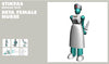 BETA FEMALE NURSE AFK44R Action Figure STIKFAS REGULAR PACK Stickfas Toy