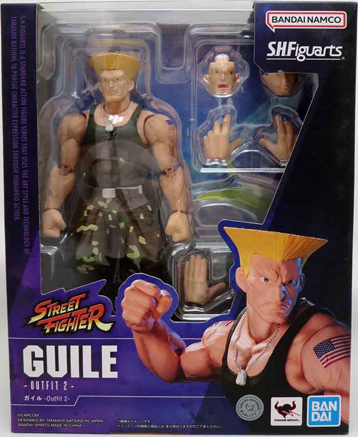 ゲームキャラクター Street fighter S.H figuarts Guile figure Street Fighter 5 Inch Action Figure S.H. Figuarts - Guile Outfit 2