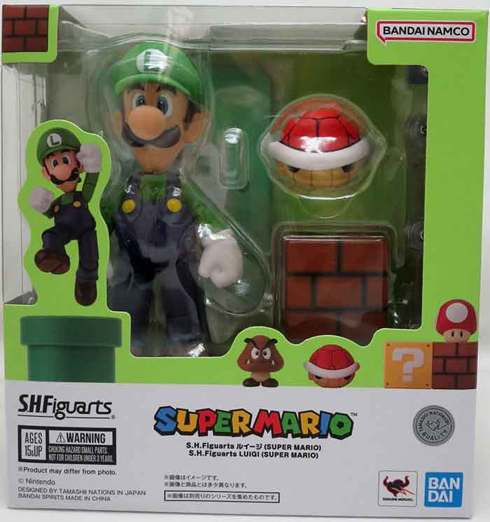 SHFiguarts ルイージ フィギュア Super Mario 5 Inch Action Figure S.H. Figuarts - Luigi Reissue