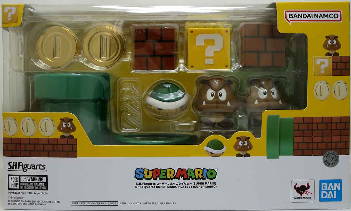 トライアルセット・サンプル MariO Super Mario 5 Inch Scale Playset S.H. Figuarts - Super Mario