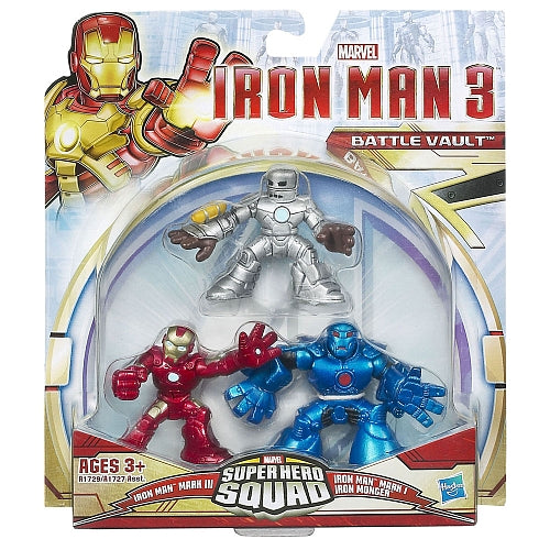 Superhero Squad 2 Inch Action Figure Iron Man 3-pack Series 
