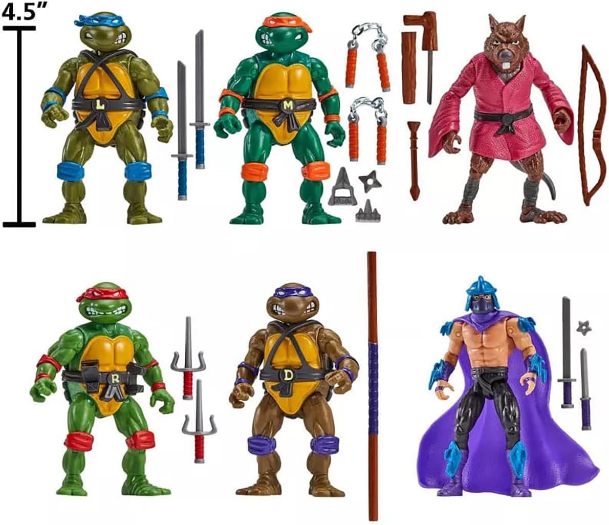 Teenage Mutant Ninja Turtles 5 Inch Action Figure - 1988